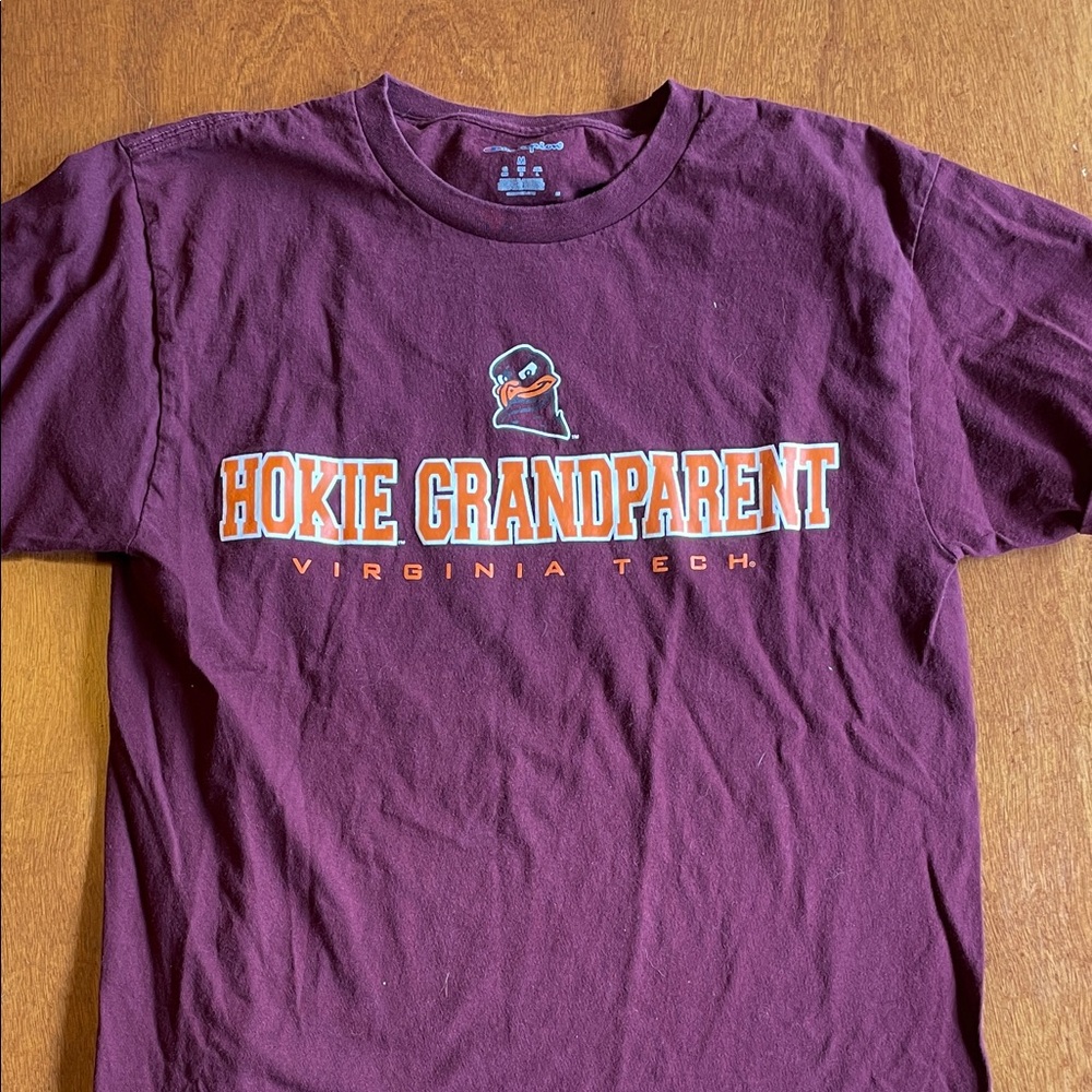 Virginia Tech Hokie Grandparents Champion Maroon Short Sleeve Tee